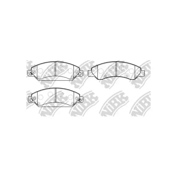 Колодки тормозные передние CADILAC ESCALADE III (2006-2016), CHEVROLET Avalanche II/ Express/ Silverado 1500 II/Tahoe III (GMT 900)