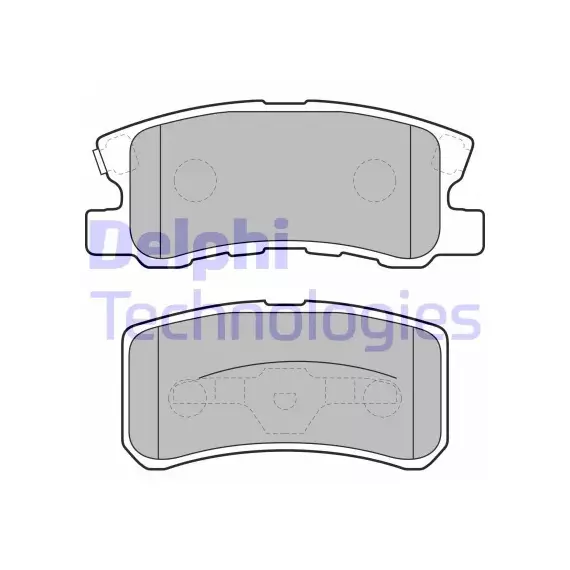 Колодки тормозные задние, комплект MITSUBISHI PAJERO II-IV(1990-2004), CITROEN C4 II (2011- ), PEUGEOT 4008 (2012- ), JEEP COMPASS (2006- )