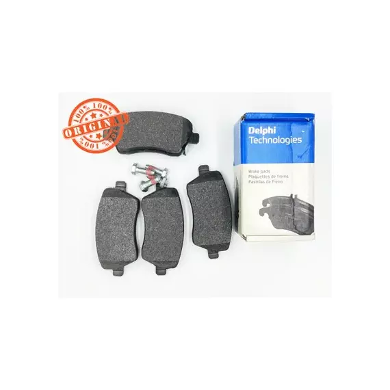Колодки тормозные передние Duster 1.6, Lada Largus (Nissan Almera) Delphi LP1865 аналог 410608481R (комплект)