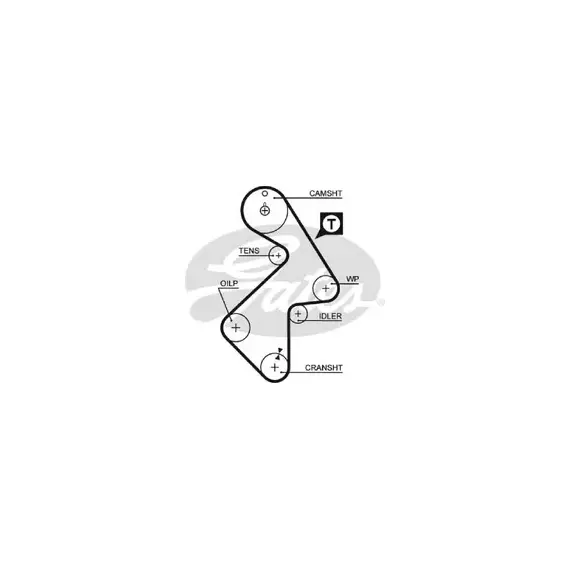 Ремень ГРМ GATES 5202XS 163 x 26.7 Toyota Avensis T220, Camry IV