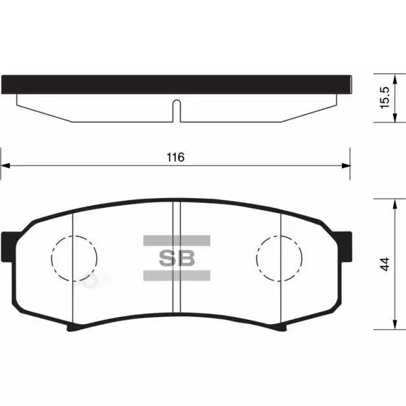 Колодки Тормозные Задние SANGSINBRAKE SP2040