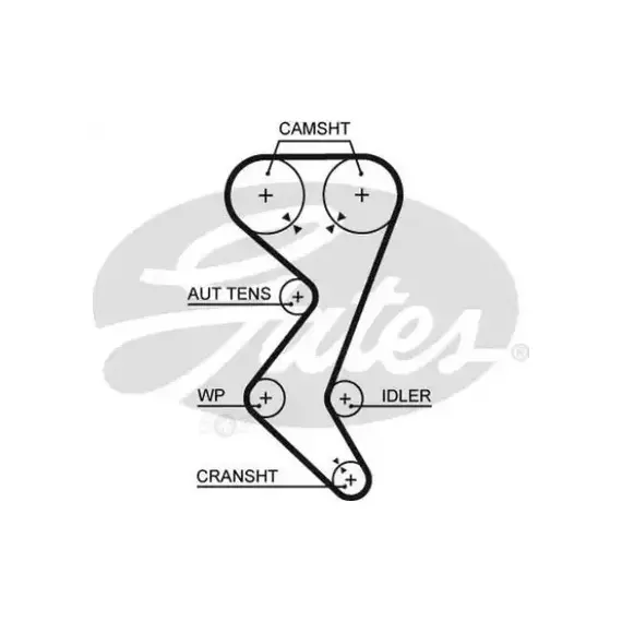 Ремень ГРМ CITROEN C4/C5 1.8-2.0 04- / PEUGEOT 307/407 1.8-2.0 03- (153x25)