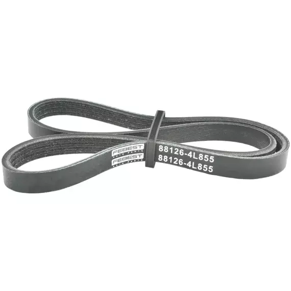 Ремень поликлиновой 4 клина для Audi, Fiat, Hyundai, Kia, Mazda, Mitsubishi, Nissan, Peugeot, Skoda, Subaru, Suzuki, Volkswagen FEBEST 88126-4L855. - Febest арт. 881264L855