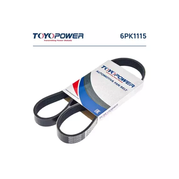 А/ГО019260/Toyopower/Ремень 1115 (поликлиновой) привода вспомогательных агрегатов В-2110-12/2170 с ГУР