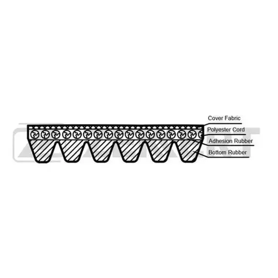 Ремень поликлиновой Nissan Pathfinder (R52) 14- Murano (Z52 ) 16- MB G-Class (461 463) 89- Opel