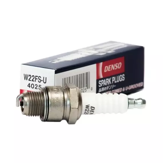 Свеча зажигания, 1 шт. DENSO W22FS-U (4025) - ЛУАЗ 969, ЗАЗ Запорожец 968 / МОТО - YAMAHA RD, YZ , DT, LB, Magnum / KAWASAKI KX / SUZUKI TS / HONDA MTX, PX, MB, MT, Camino 50 / SUZUKI Maxi, TS