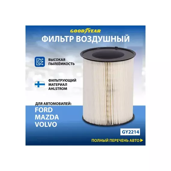 Фильтр воздушный C-MAX I-II, FOCUS II, FOCUS III, KUGA I-II, TRANSIT CONNECT II, 5 (CW), C30, C70 I