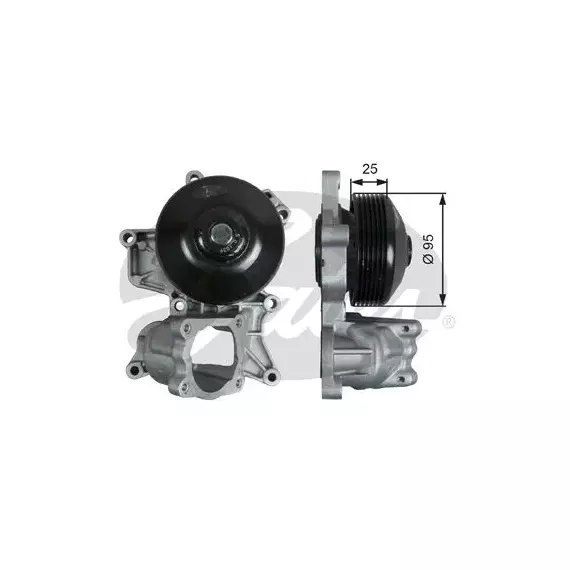 Водяная помпа BMW 1(E81/82/88), 3(E90), 5(E60), X1(E84), X3(E83) 2.0d 05->
