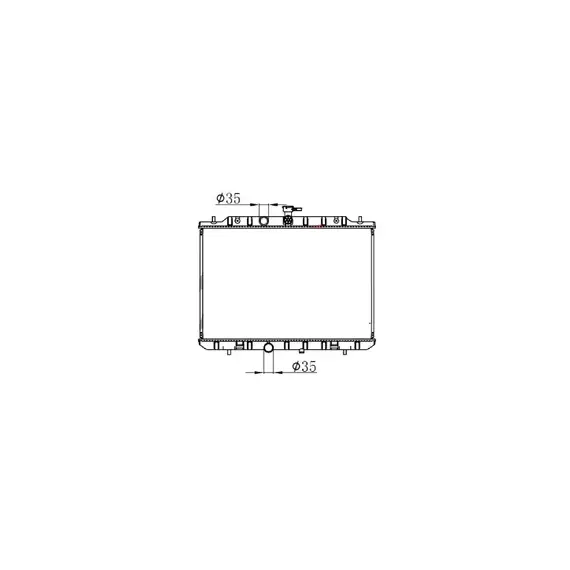 Радиатор NISSAN X-TRAIL 2.0 A/T 07- (Радиатор паяный 2.0 07 67365 120)