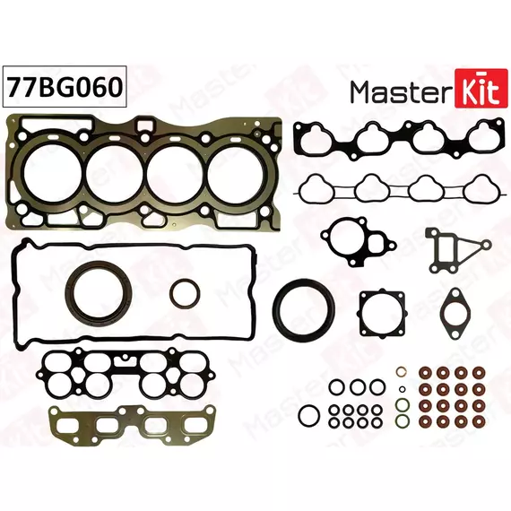 Прокладки ДВС комплект NISSAN X-TRAIL(T30) QR20DE 01-13 - MasterKit арт. Aevro1-|MA|-77BG060///1