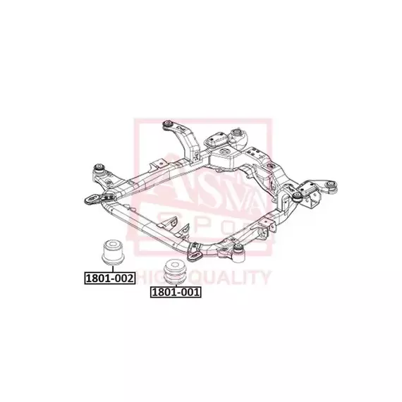 САЙЛЕНТБЛОК ПОДРАМНИКА OPEL ASTRA II G (1998-2004) OPEL ASTRA III H (2004-2015) OPEL ZAFIRA A (1999-2005) OPEL ZAFIRA B (2005-2016)
