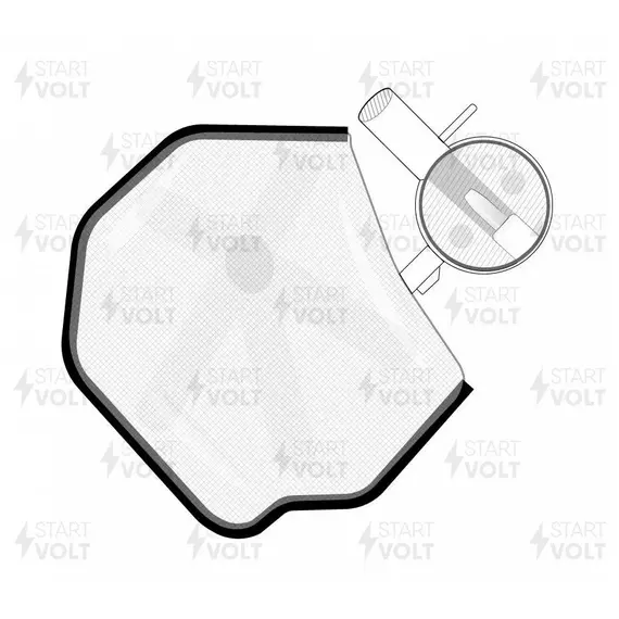 Фильтр электрического бензонасоса для а м renault duster (10-) kaptur (16-) 2.0i STARTVOLT SFF 0916