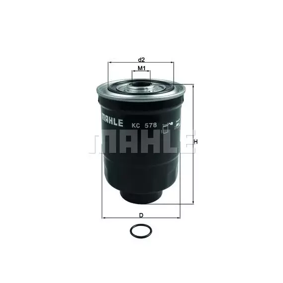 Фильтр топливный для Тойота Ленд Крузер Прадо 150 2009-2013, Toyota Land Cruiser Prado 150 фильтр топливный KNECHT KC578D