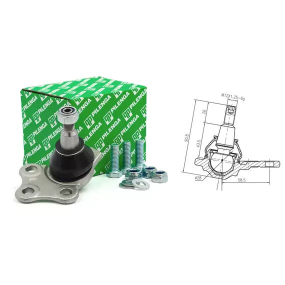 Опора шаровая RENAULT Duster (Pilenga) TS P 3731