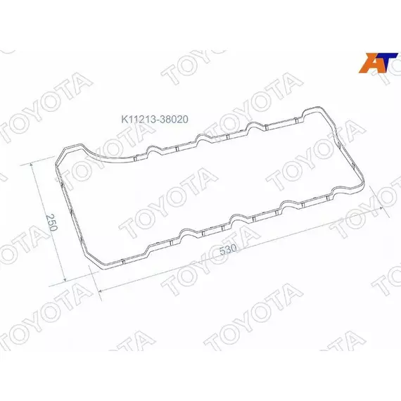 Прокладка клапанной крышки LEXUS LX570 3URFE 07-