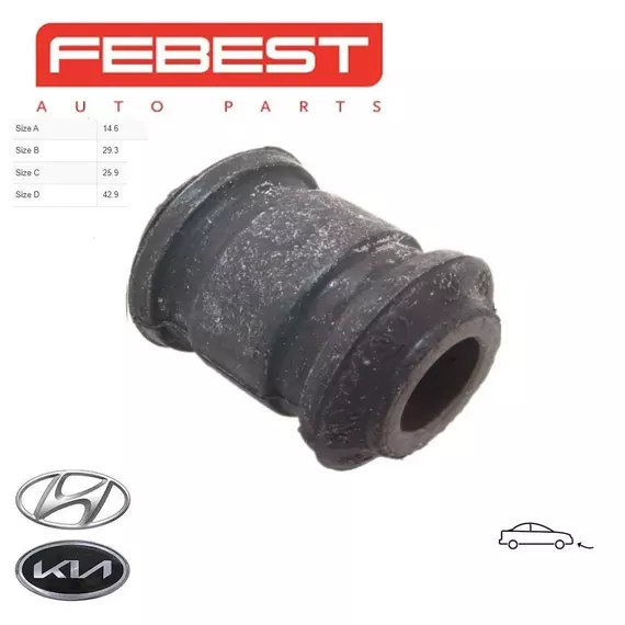 Сайлентблок задней цапфы FEBEST HYABTUC3 для а/м Hyundai, Kia