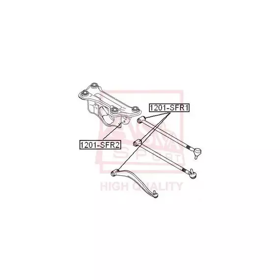 1201-SFR1 5520226500 HYUNDAI Santa Fe 2.0 2001.8 Сайлентблок заднего рычага