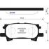 Колодки тормозные LEXUS RX300/RX330/RX350 03>08/RX400H 05>09 задние