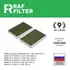 Противоаллергенный антибактериальный угольный фильтр салона RAF Filter Premium (RF009BM)