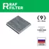 Фильтр салона угольный RAF Filter RSTC020